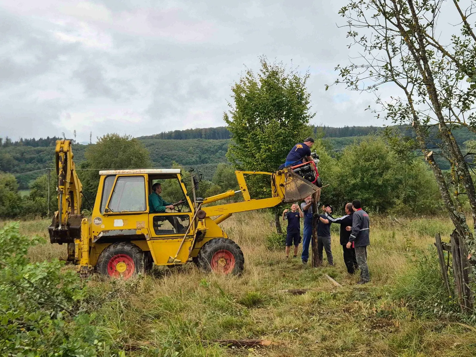 Bagger im Einsatz